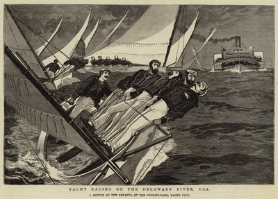 Yachtregatta auf dem Delaware River, USA von Joseph Nash